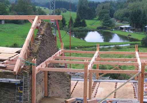 Rénovations d'une maison avec une ossature en bois