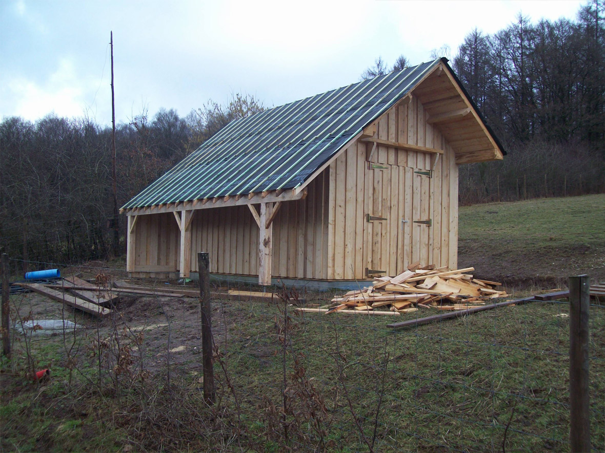 Construction d'une cabane de jardin 100% en bois par Robinet